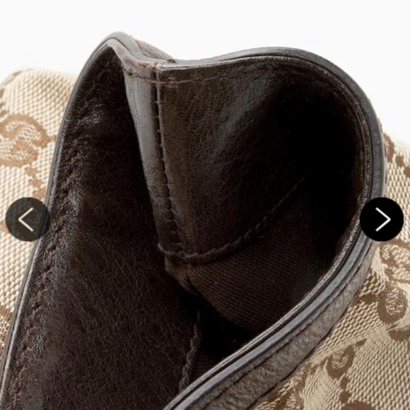 Gucci interlocking tote bag duffle medium large brown travel canvas d - Picture 8 of 14